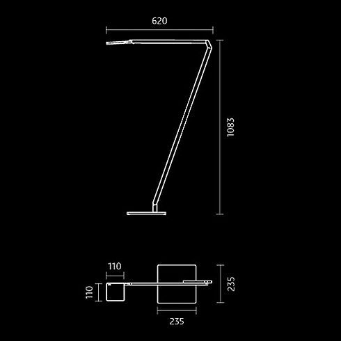 Roxxane Home LED-Steh-/ Leseleuchte 3000K, weiß