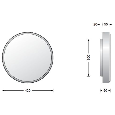 34279.1K3 LED-Decken-/ Wandleuchte, weiß