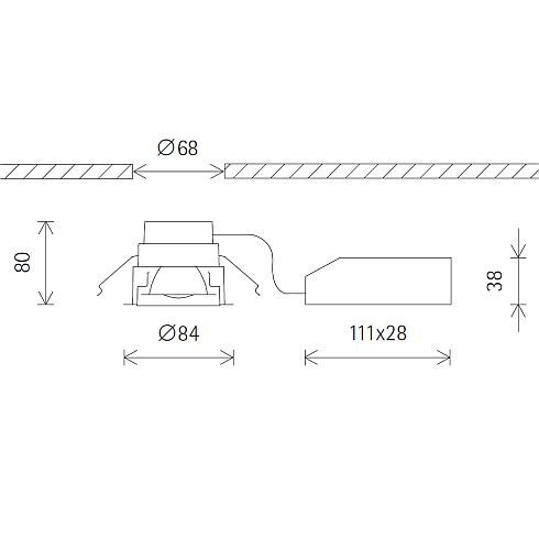 87827.000 STARPOINT Deckeneinbau-Downlight