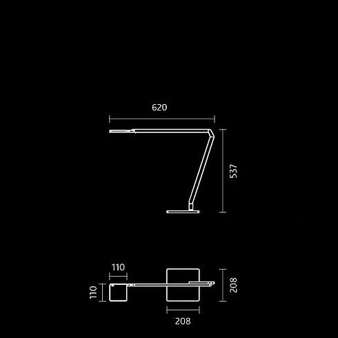 Roxxane Home LED-Tischleuchte 3000K, dark bronze