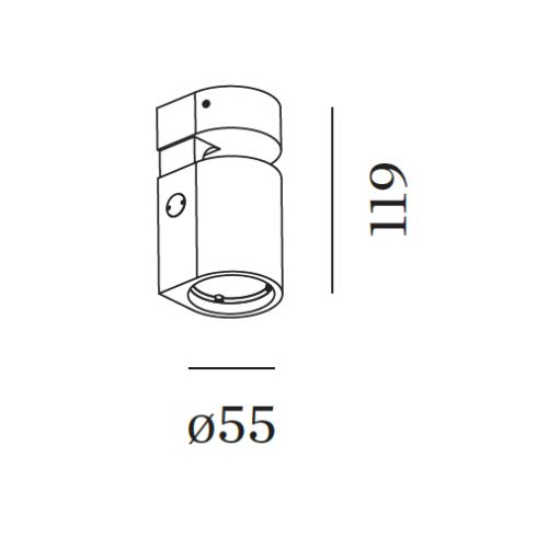 SQUBE ON BASE 1.0 3000K LED-Deckenstrahler, weiß