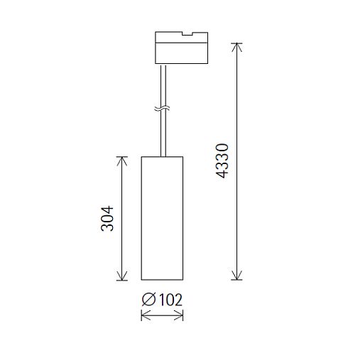 85779.000 QUINTESSENCE weiß Pendeldownlight für ERCO-3-Ph.-System