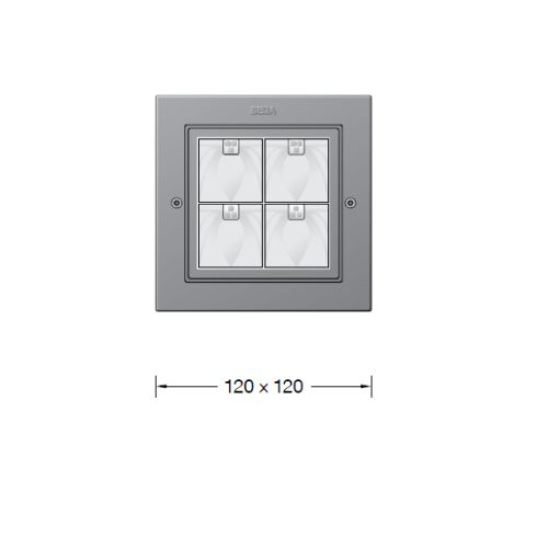 24812K3 LED-Deckeneinbau-Tiefstrahler, weiß