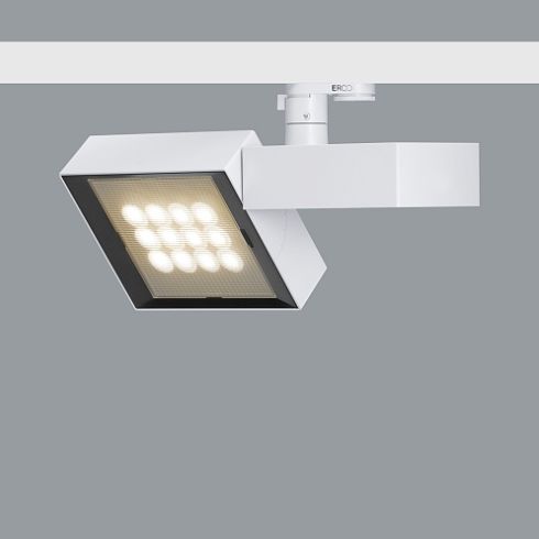 72942.000 OPTON weiß LED-Linsenwandfluter für ERCO-3-Ph.-System