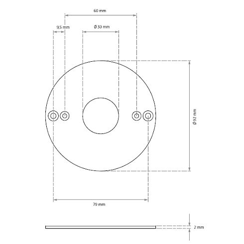 Deckenring für Direktmontage für CUBIC 36/49/64