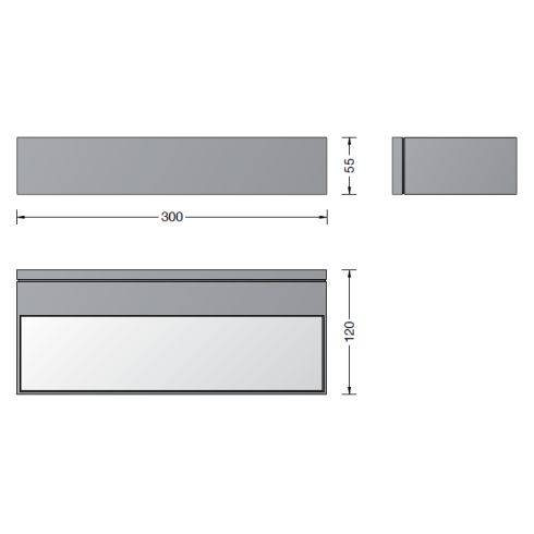 24474A Wandleuchte, silber
