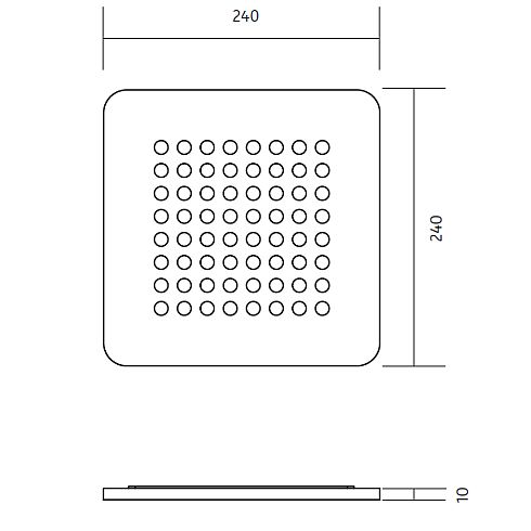 Modul Q 64 ON LED-Deckenleuchte 2700K
