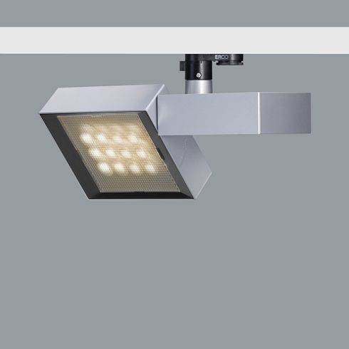 72970.000 OPTON silber LED-Fluter für ERCO-3-Ph.-System