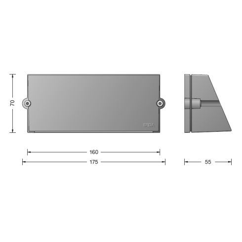 22280 LED-Wandleuchte, grafit