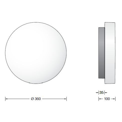 24027K4 KREIS LED-Decken-/ Wandleuchte - Lichtbaustein®
