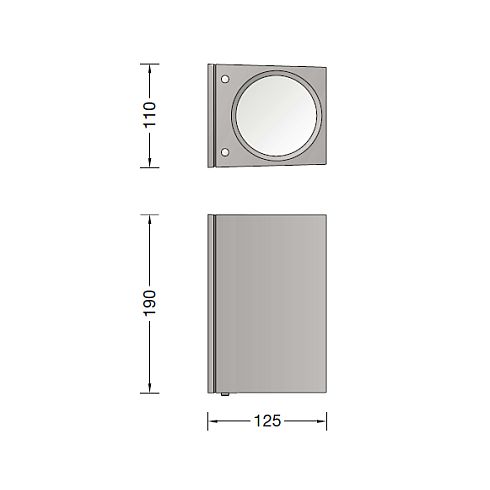 33591K3 LED-Wandleuchte, grafit