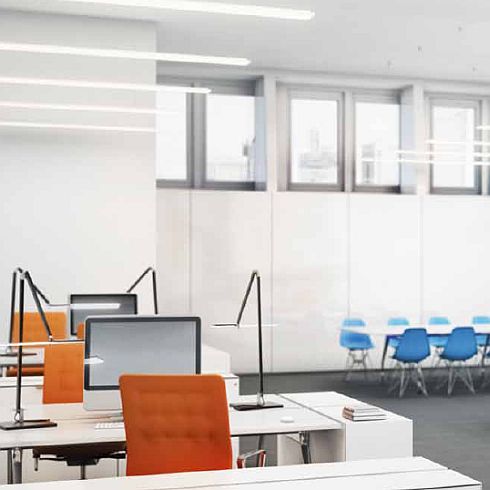 Roxxane Office LED-Tischleuchte 3000K, silber