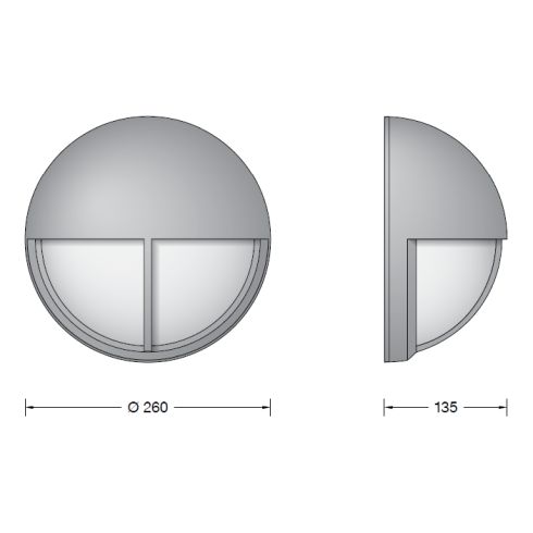 24346W LED-Wandleuchte, weiß