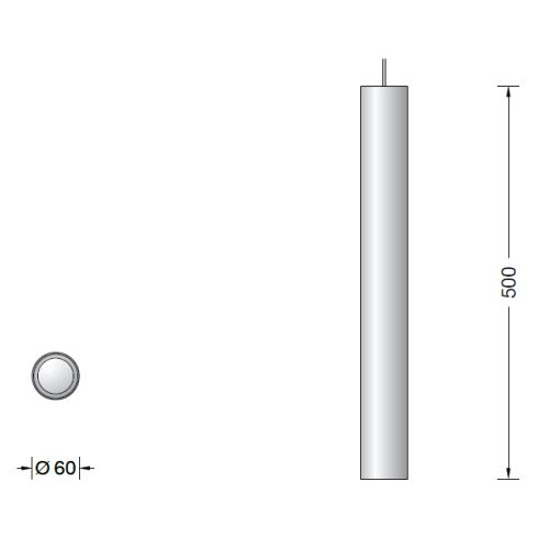 50984.2K3 - STUDIO LINE LED-System-Pendelleuchte, aluminium