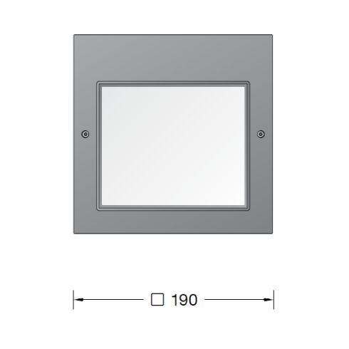 24207A LED-Wandeinbauleuchte, silber