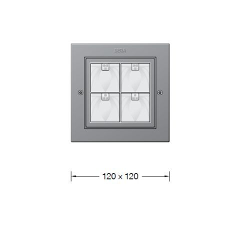 24812AK3 LED-Deckeneinbau-Tiefstrahler, silber