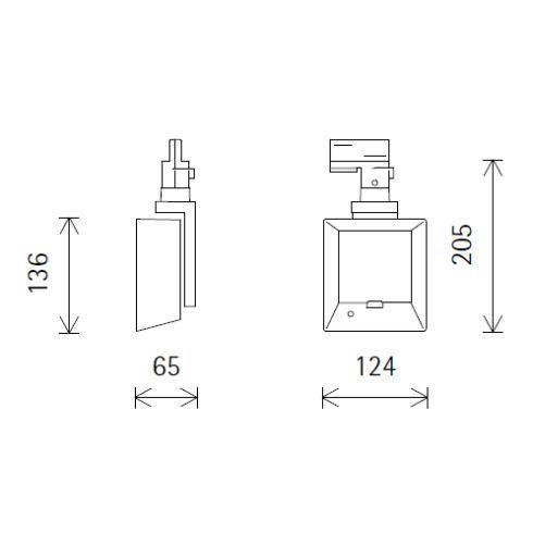 73915.000 LIGHT BOARD weiß LED-Strahler für ERCO-3-Phasen-System