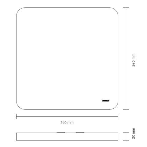 Cubic 64 ON LED-Deckenleuchte 3000K
