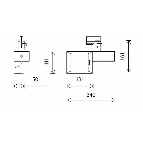 72920.000 OPTON weiß LED-Strahler für ERCO-3-Ph.-System