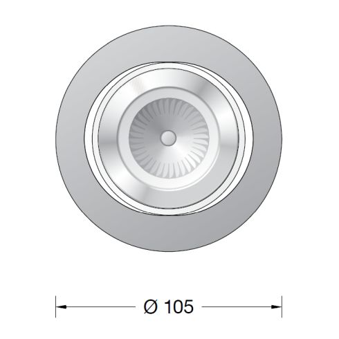 50714.1K3 ACCENTA VARIO weiß LED-Deckeneinbau-Tiefstrahler