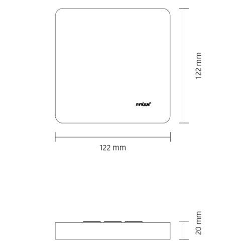 Cubic 36 ON LED-Deckenleuchte 3000K