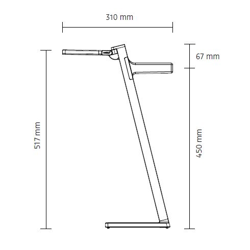 Roxxane Leggera 52 CL SET LED-Tischleuchte 2700K, schwarz