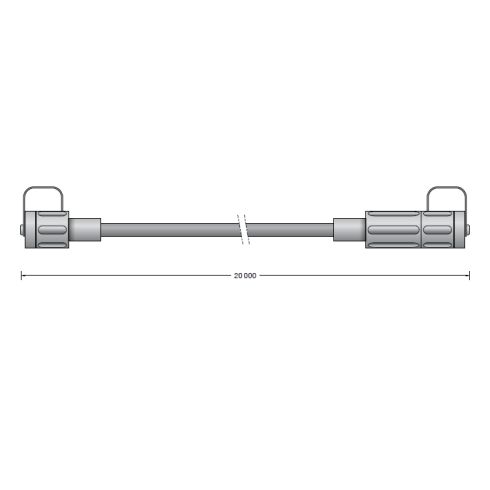 71324 - BEGA UniLink® Play 48V Verlängerungsleitung 20m