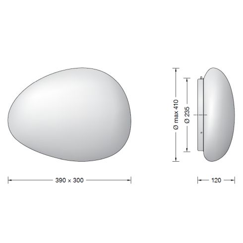 51131K27 - PEBBLES Wandleuchte