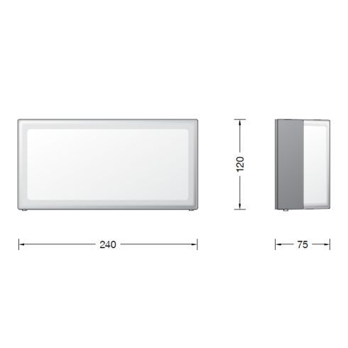 24910A - Smart LED-Wandleuchte, silber