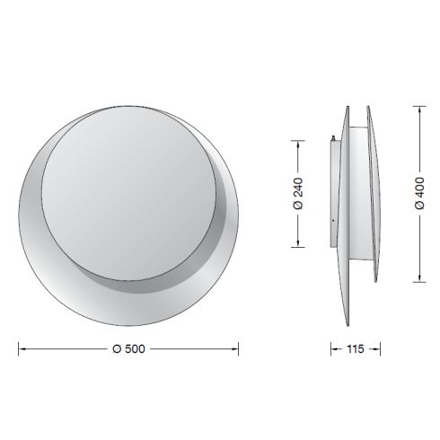 50913.4K3 - STUDIO LINE LED-Wandleuchte, messing