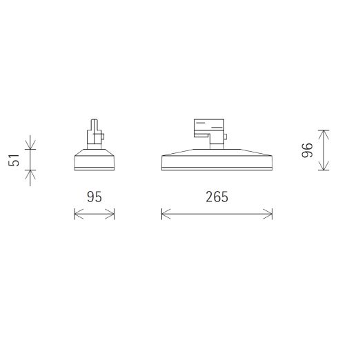 77980.000 SKIM schwarz Downlight für ERCO-3-Ph.-System