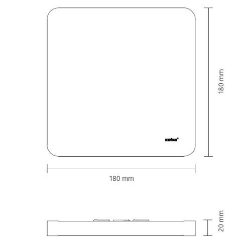 Cubic 49 ON LED-Deckenleuchte 4000K