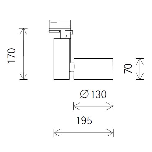 71029.000 OPTEC weiß Linsenwandfluter für ERCO-3-Ph.-System