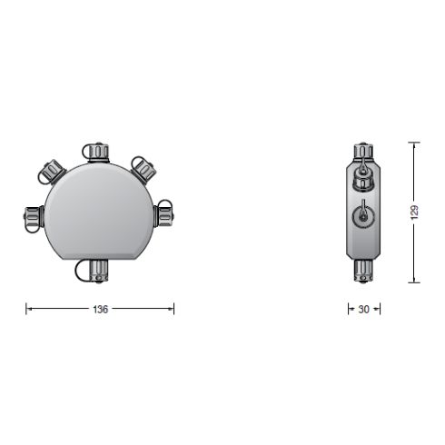 71325 - BEGA UniLink® Play 48V Fünffach-Verteiler