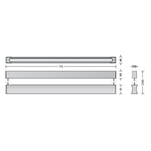 51267.5K3 LED-Pendelleuchte, schwarz