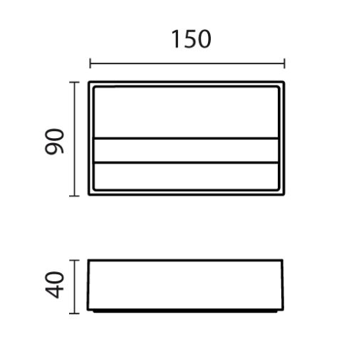 SHAPE weiß Akzentbeleuchtung für Fensterlaibungen und Nischen