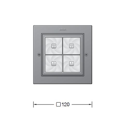 24800K3 LED-Deckeneinbau-Tiefstrahler, weiß