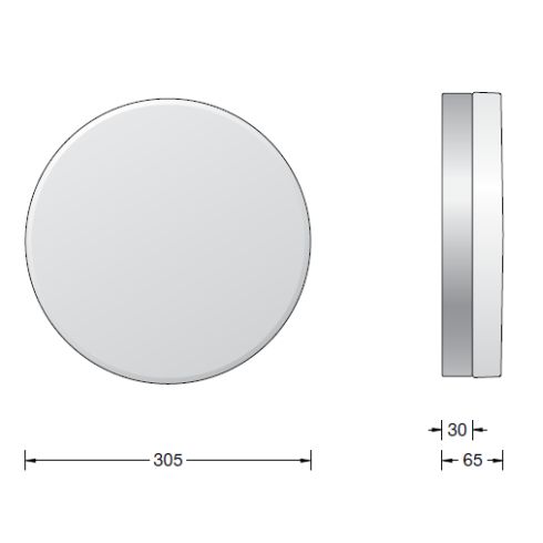 50649.1K3 LED-Decken-/ Wandleuchte, weiß