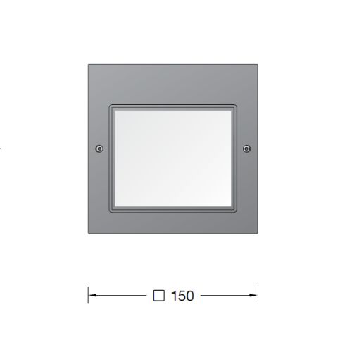 24206 LED-Wandeinbauleuchte, grafit