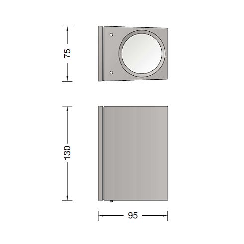 33579K3 LED-Wandleuchte, grafit