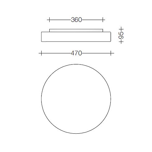 23297K3 LED-Decken-/ Wandleuchte