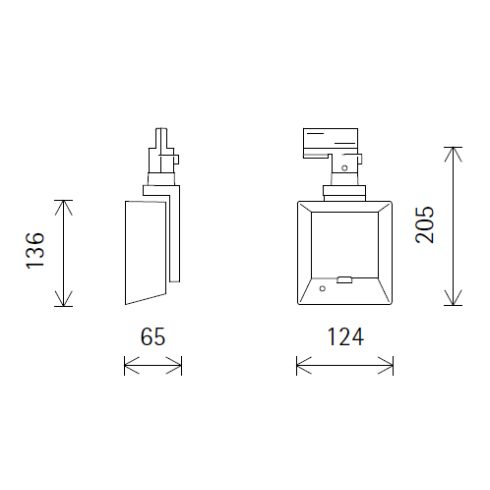 72822.000 LIGHT BOARD silber LED-Linsenwandfluter für ERCO-3-Phasen-System