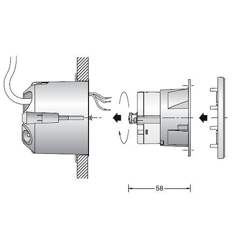 50284.6K3 - ACCENTA LED-Wandeinbauleuchte, kupfer