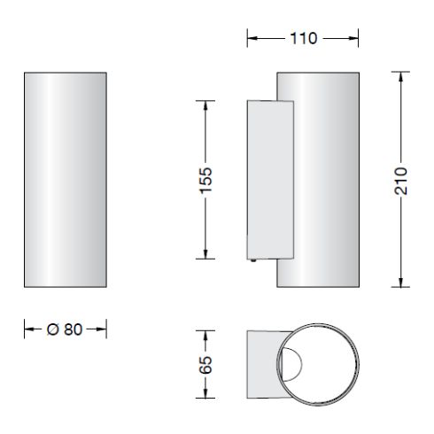 51143.2K3 - STUDIO LINE LED-Wandleuchte, aluminium