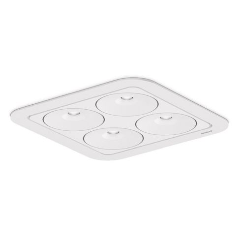 Q Four IN 80° 3000K Deckeneinbauleuchte · Downlight, weiß