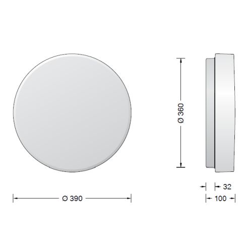 50080K3 LED-Decken-/ Wandleuchte